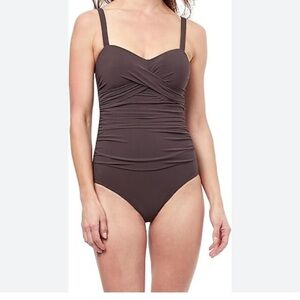 Elegant Black Women's One-Piece Swimsuit